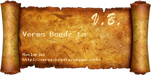 Veres Bogáta névjegykártya