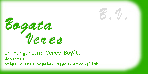 bogata veres business card